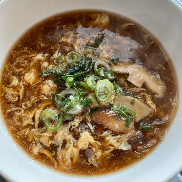 ほっこりッ!ふわふわ卵とじ春雨スープ
